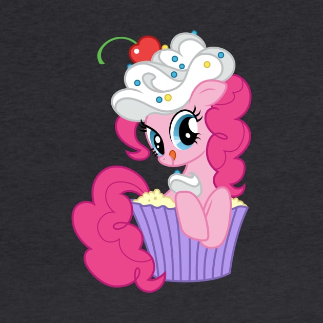 Pinkie Pie in a cupcake by CloudyGlow